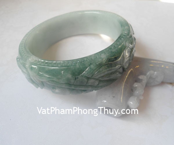 vong ban ngoc phi thuy s927 02 Vòng bản ngọc Phỉ Thúy tăng phúc trừ tà S927