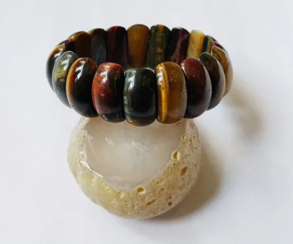 Chuỗi đá mắt mèo hạt dẹp nhỏ FS6086