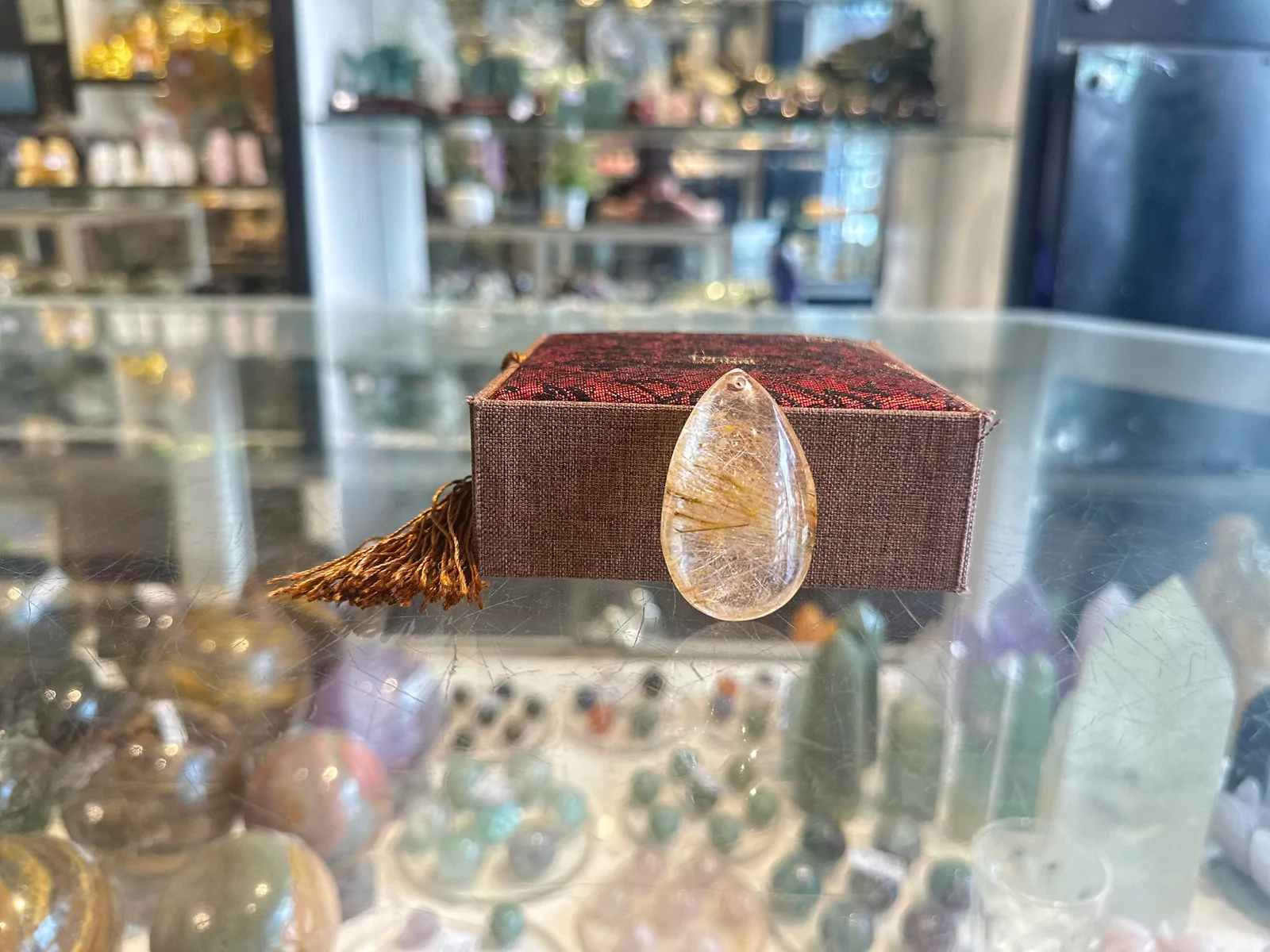 Mặt thạch anh tóc vàng (26.8g) S866-S3-3216
